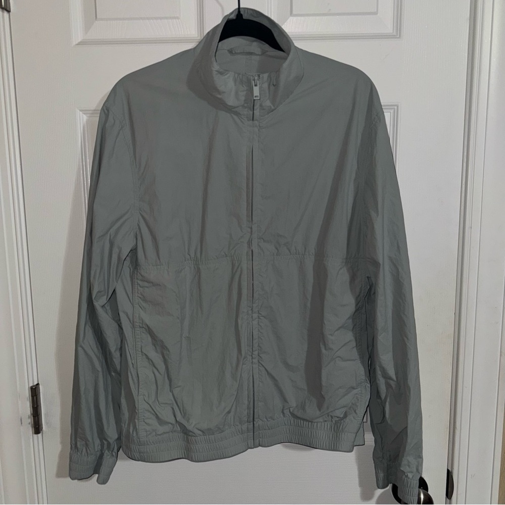 COS Lightweight Track Jacket Light Grey Full Zip Collar‎ Men's Size S